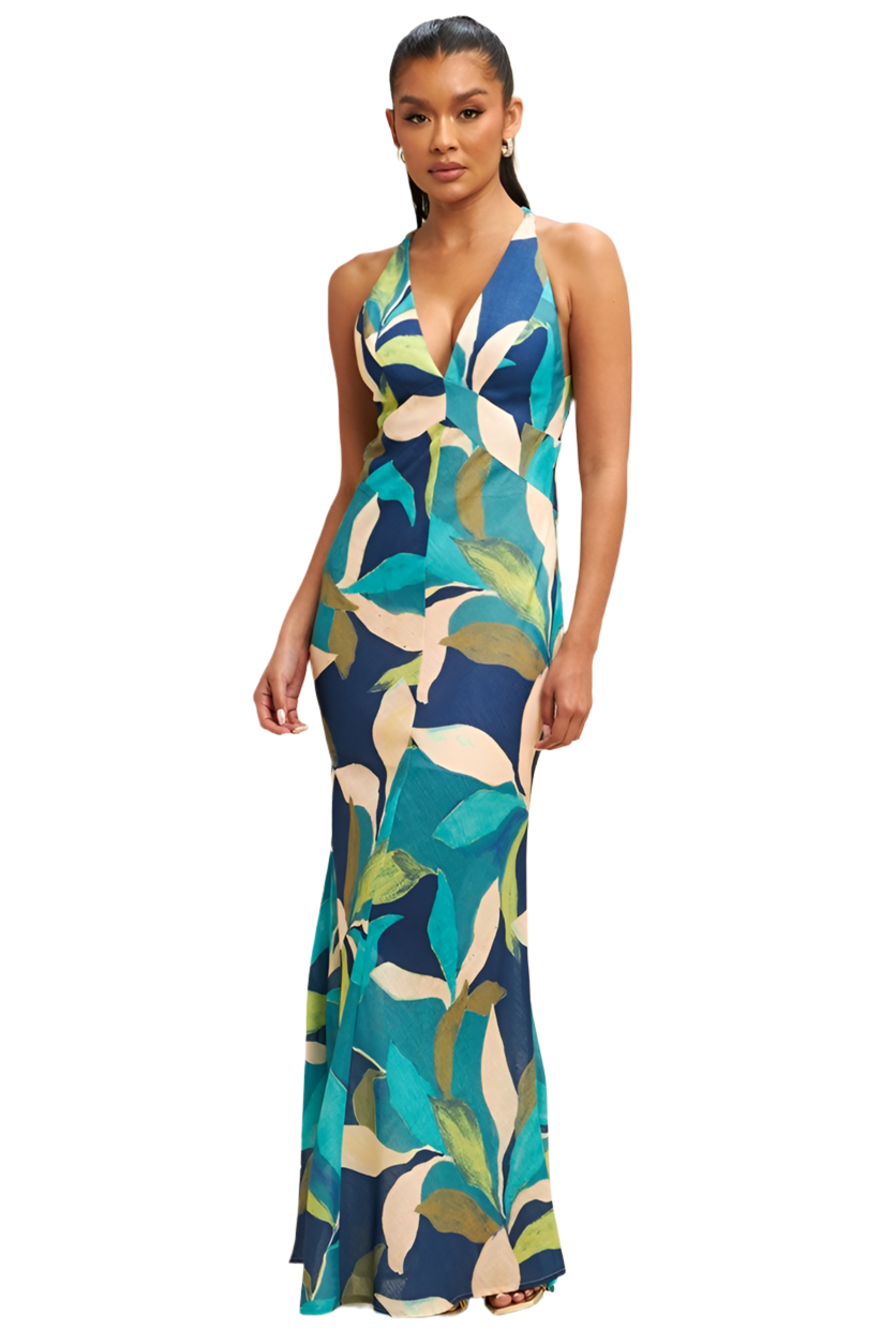 Daniela Abstract Maxi Dress