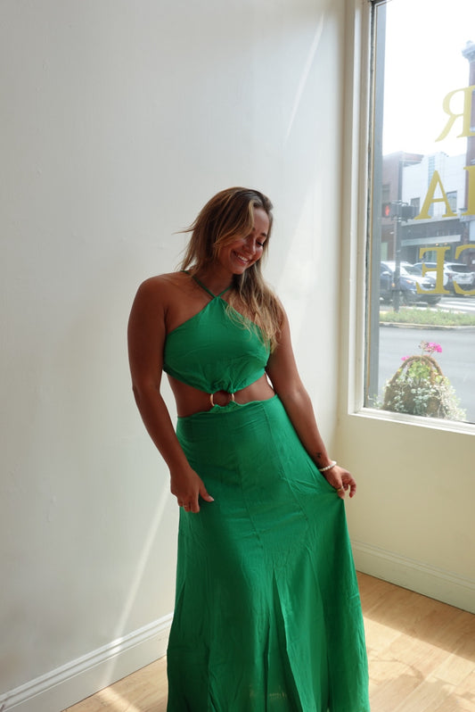 CAMILA MAXI DRESS in GREEN