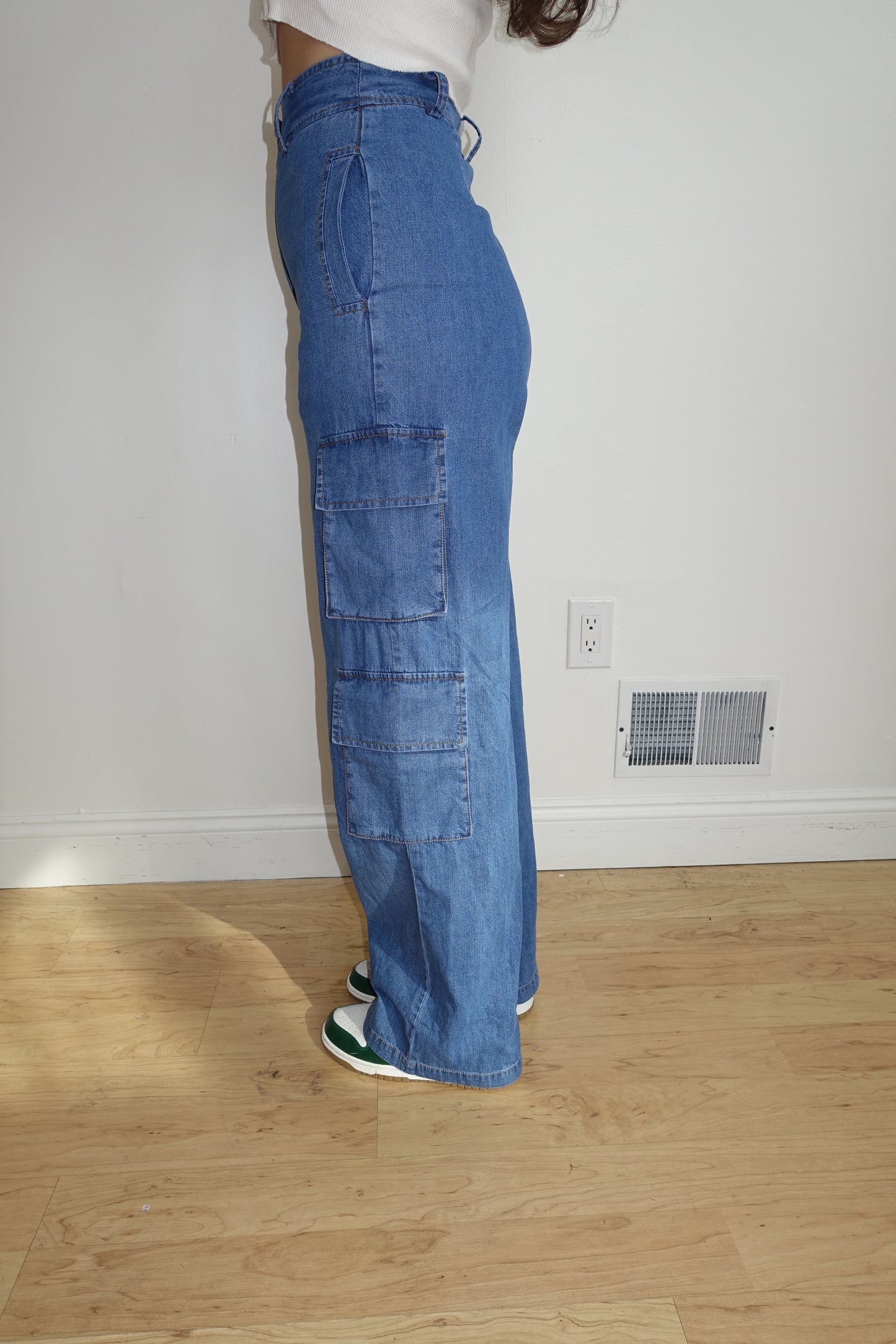 Elyse Cargo Denim Pants