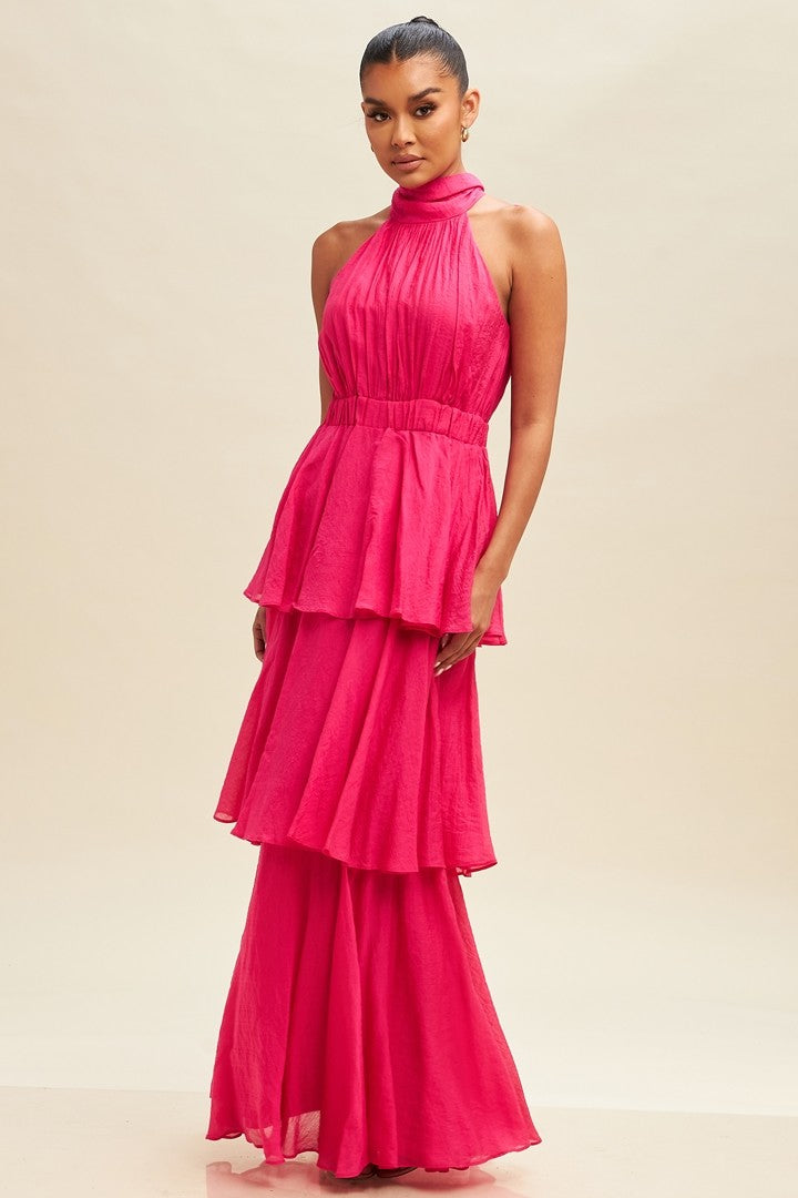 Hot Fuchsia Maxi Dress