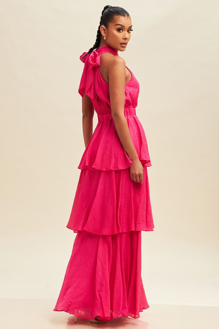 Hot Fuchsia Maxi Dress