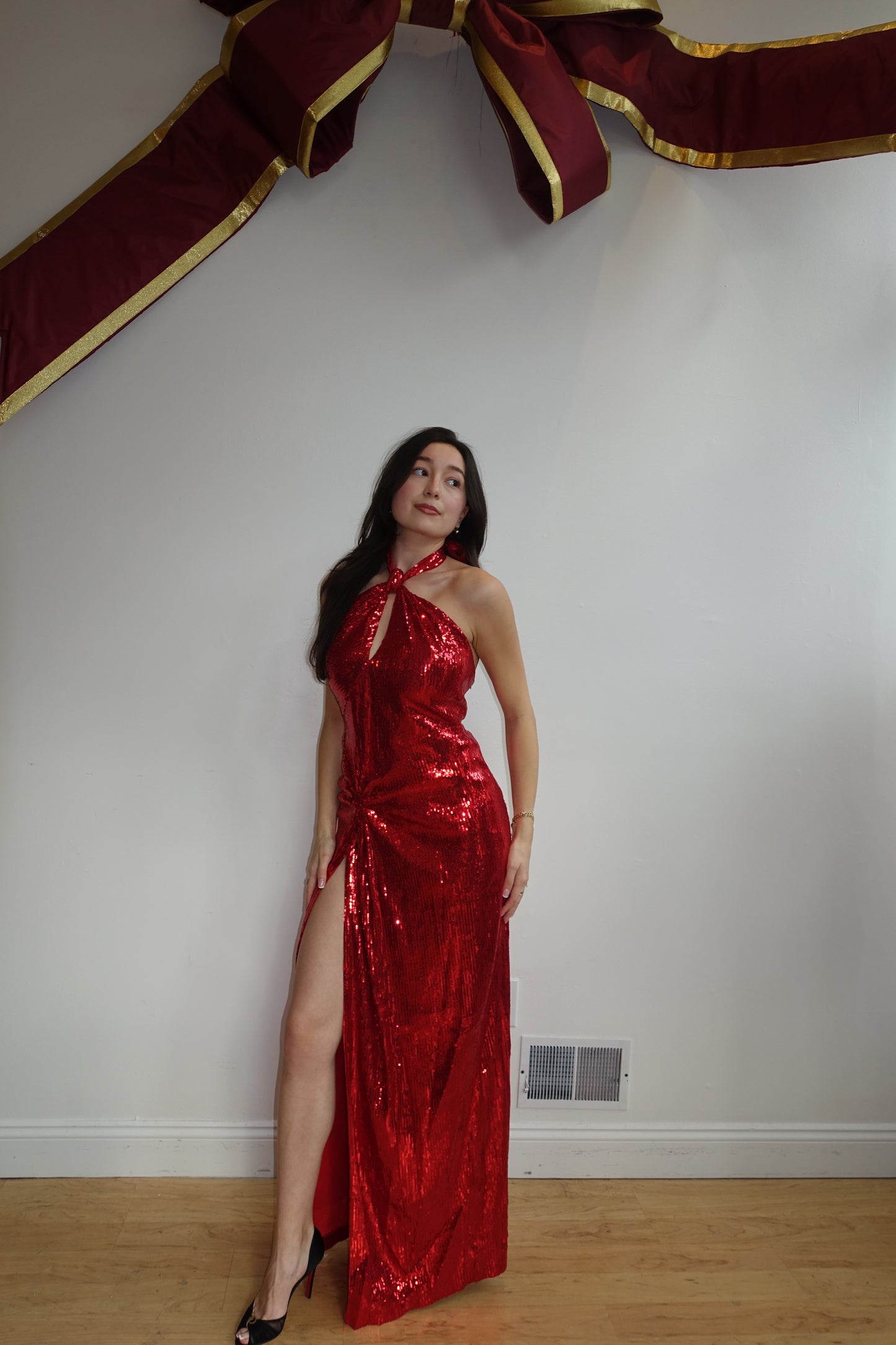 The Narissa Dress in Red