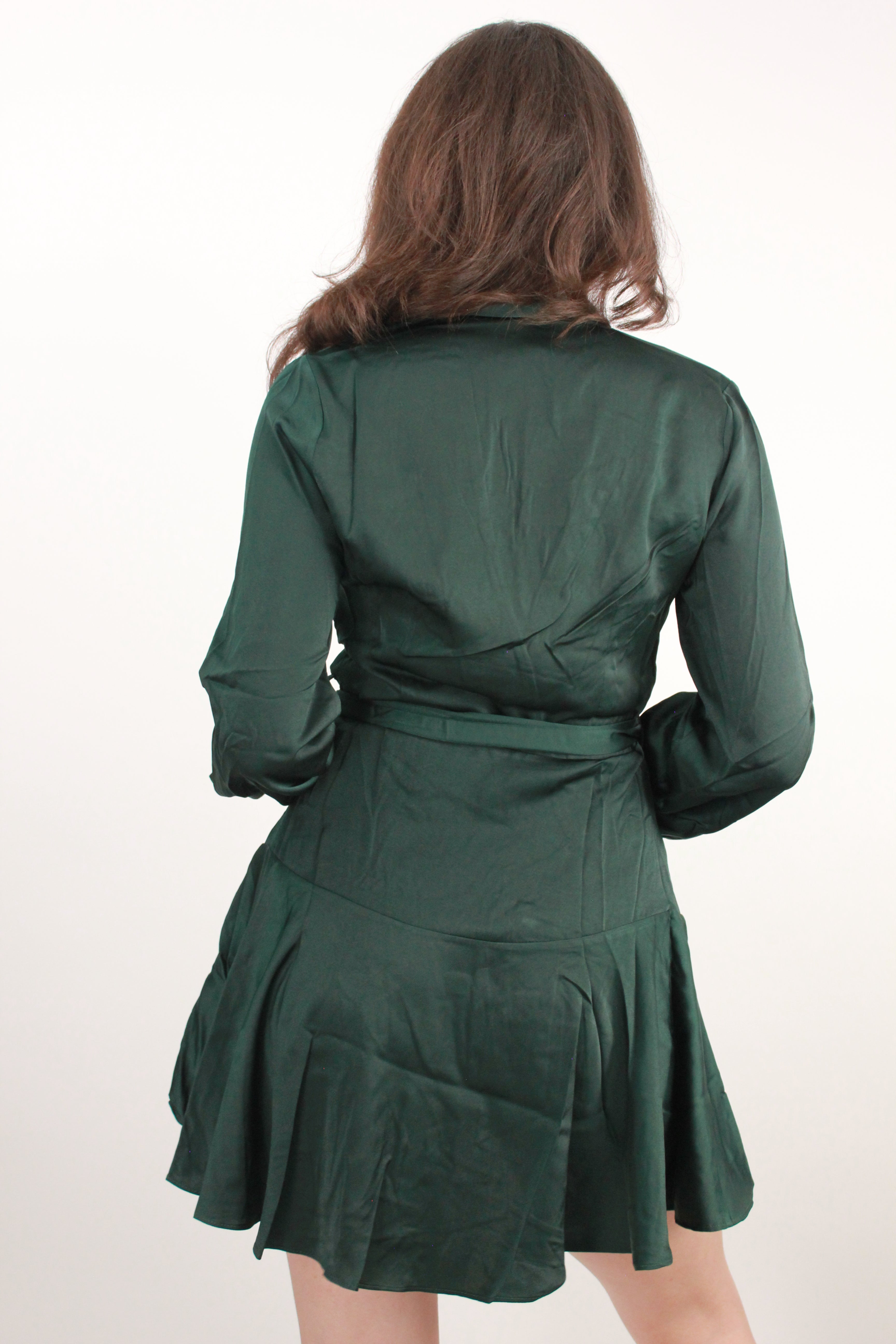 Dark green flowy on sale dress