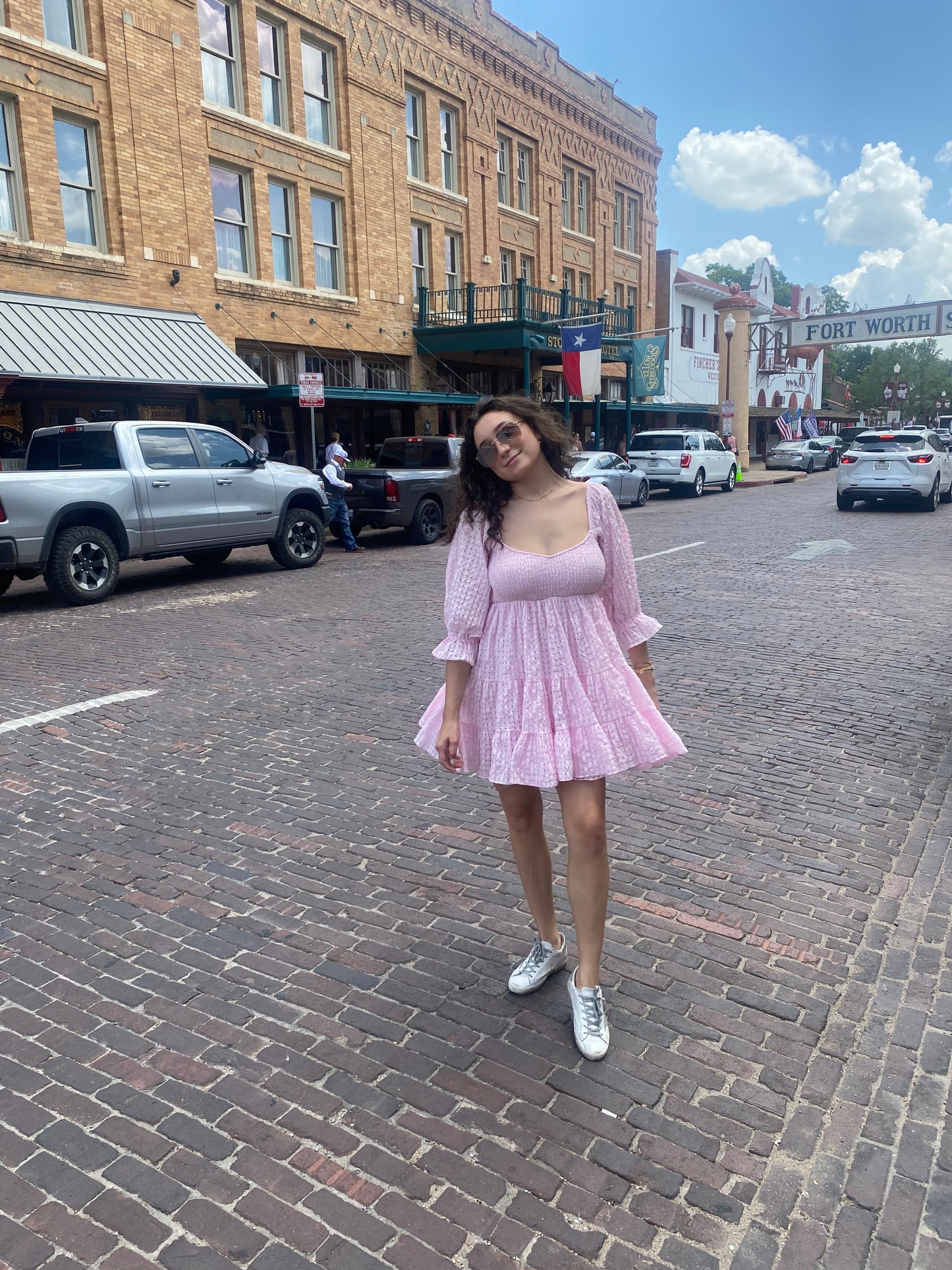 Pink Gingham Dress