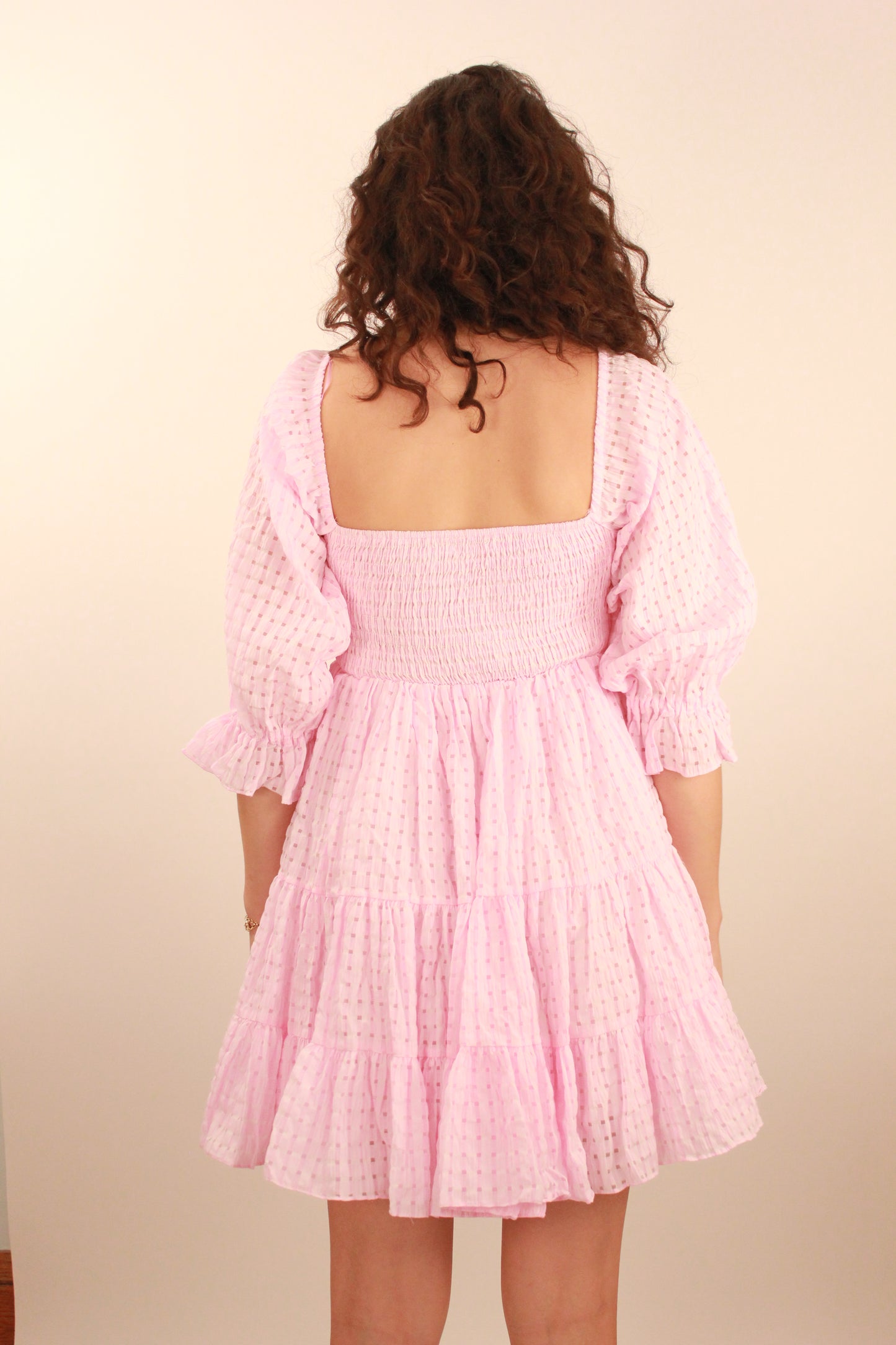 Pink Gingham Dress